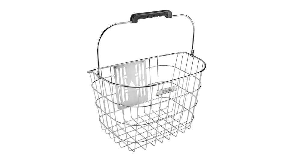 Electra Basket Stainless Wire QR Polished Silver Front