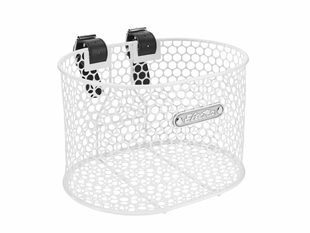 Electra Basket Honeycomb Small Strap White Front