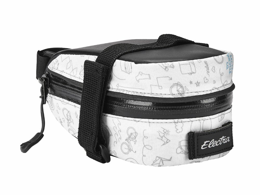 Electra Bag Saddle Bag Doodle White